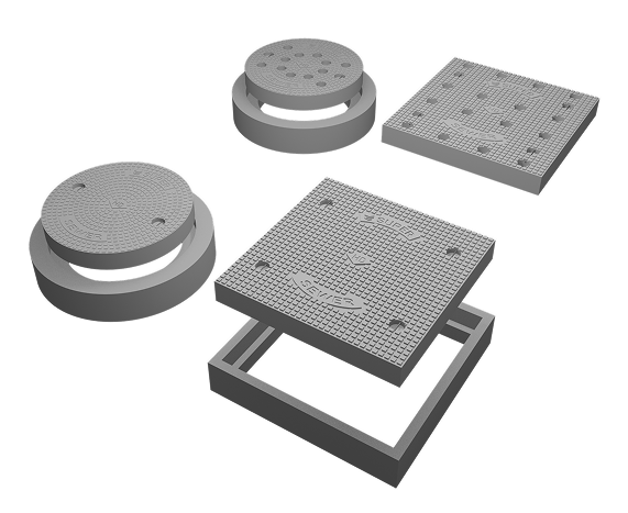 SFRC Precast Concrete Manhole Covers